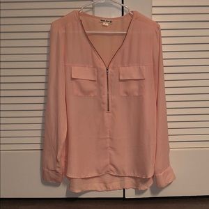 Silk Zippered Blouse
